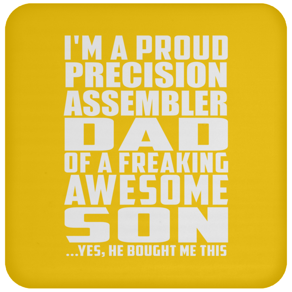 Proud Precision Assembler Dad Of Awesome Son - Drink Coaster