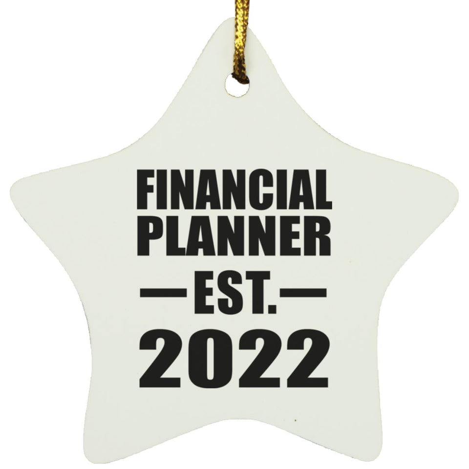 Financial Planner Established EST. 2022 - Star Ornament