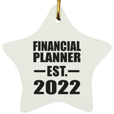 Financial Planner Established EST. 2022 - Star Ornament