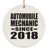 Automobile Mechanic Since 2018 - Circle Ornament