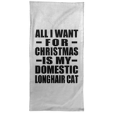 All I Want For Christmas Is My Domestic Longhair Cat - Hand Towel