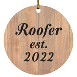 Roofer Established Est. 2022 - Circle Ornament C