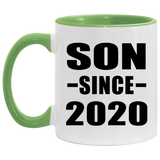 Son Since 2020 - 11oz Accent Mug Green