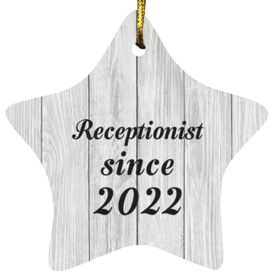 Receptionist Since 2022 - Star Ornament F