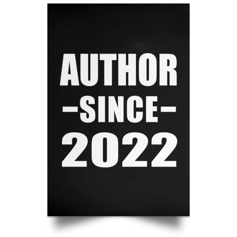 Author Since 2022 - Poster Portrait