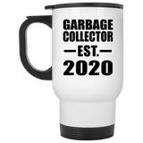 Garbage Collector Established EST. 2020 - White Travel Mug