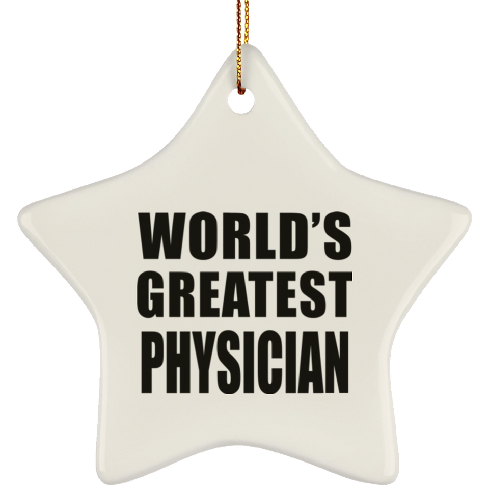 World's Greatest Physician - Star Ornament