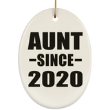 Aunt Since 2020 - Oval Ornament