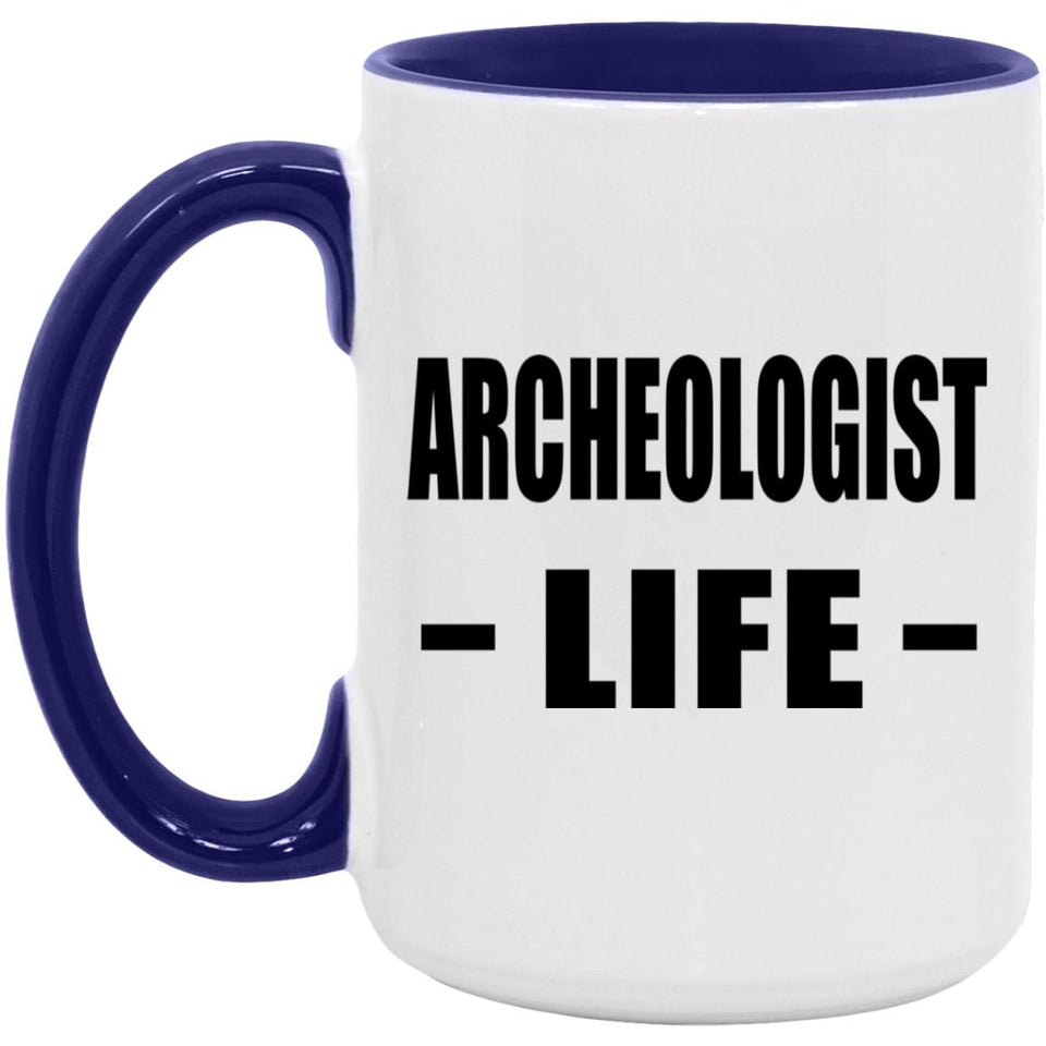 Archeologist Life - 15oz Accent Mug Purple