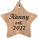 Nanny Established Est. 2022 - Star Ornament C