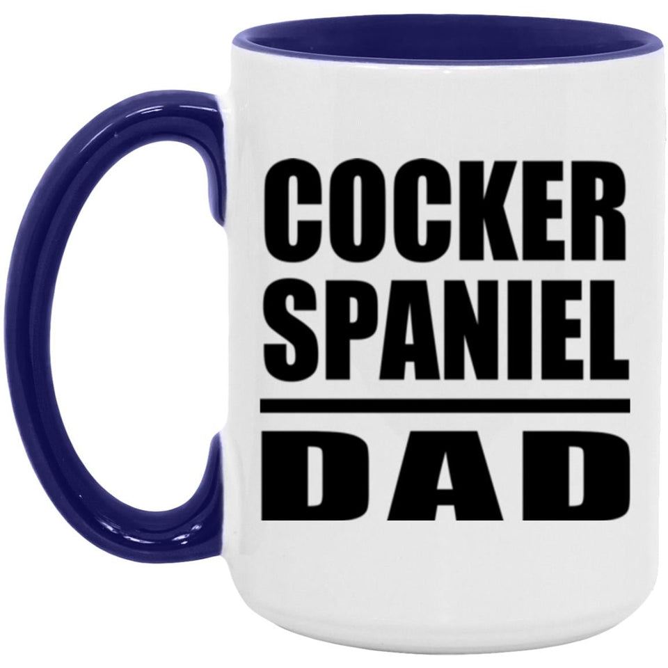 Cocker Spaniel Dad - 15oz Accent Mug Purple
