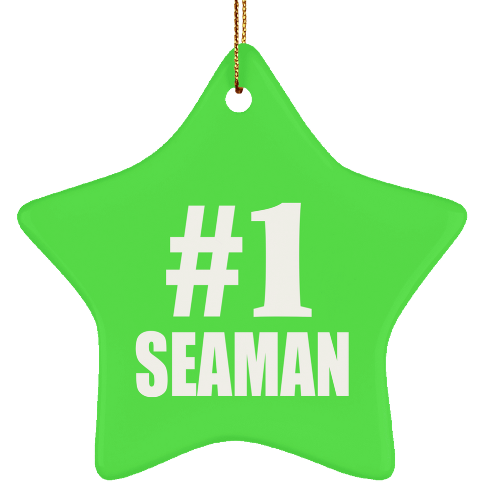 Number One #1 Seaman - Star Ornament