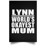 Lynn World's Okayest Mum - Poster Portrait
