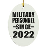 Military Personnel Since 2022 - Oval Ornament