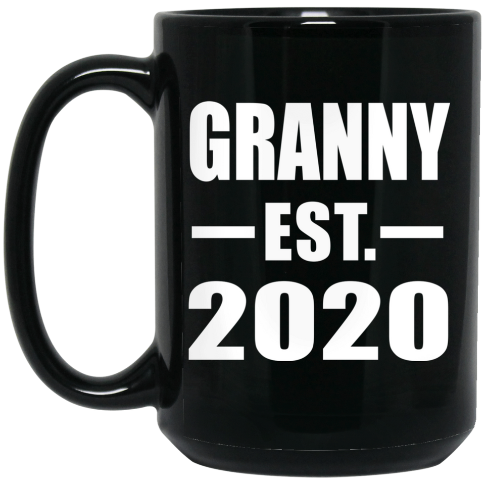Granny Established EST. 2020 - 15oz Coffee Mug Black
