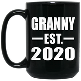 Granny Established EST. 2020 - 15oz Coffee Mug Black