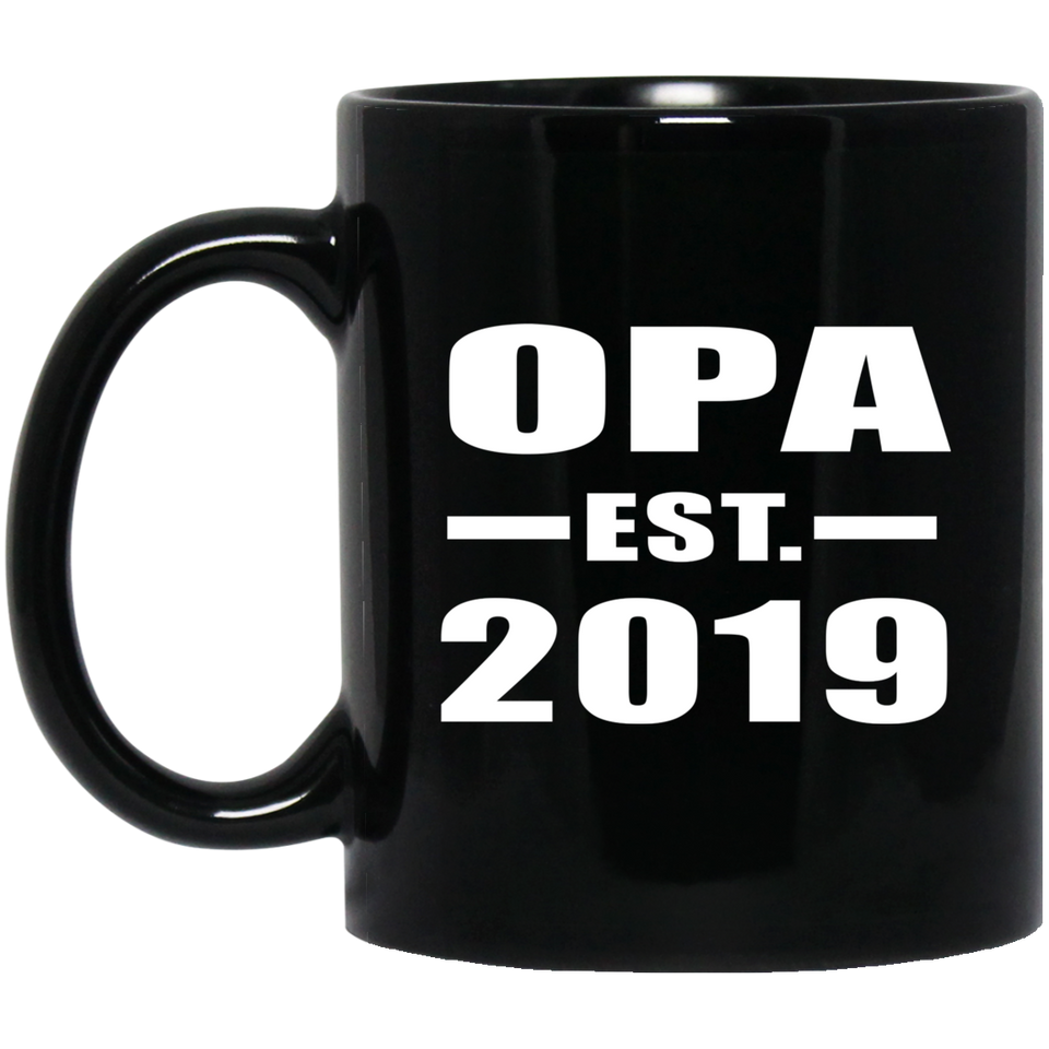 Opa Established EST. 2019 - 11oz Coffee Mug Black