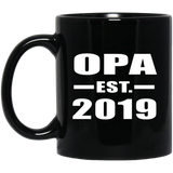 Opa Established EST. 2019 - 11oz Coffee Mug Black