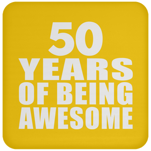 50th Birthday 50 Years Of Being Awesome - Drink Coaster