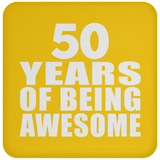 50th Birthday 50 Years Of Being Awesome - Drink Coaster