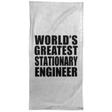 World's Greatest Stationary Engineer - Hand Towel
