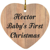 Hector Baby's First Christmas - Heart Ornament C