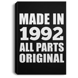 32nd Birthday Made in 1992 All Parts Original - Canvas Portrait