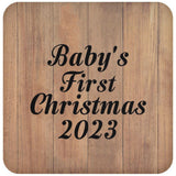 Baby's First Christmas 2023 - Drink Coaster C