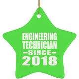 Engineering Technician Since 2018 - Star Ornament