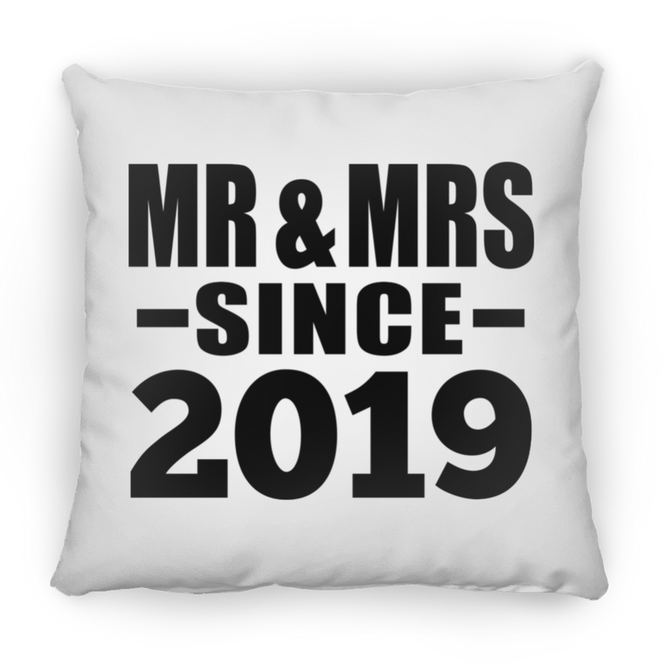 5th Anniversary Mr & Mrs Since 2019 - Throw Pillow