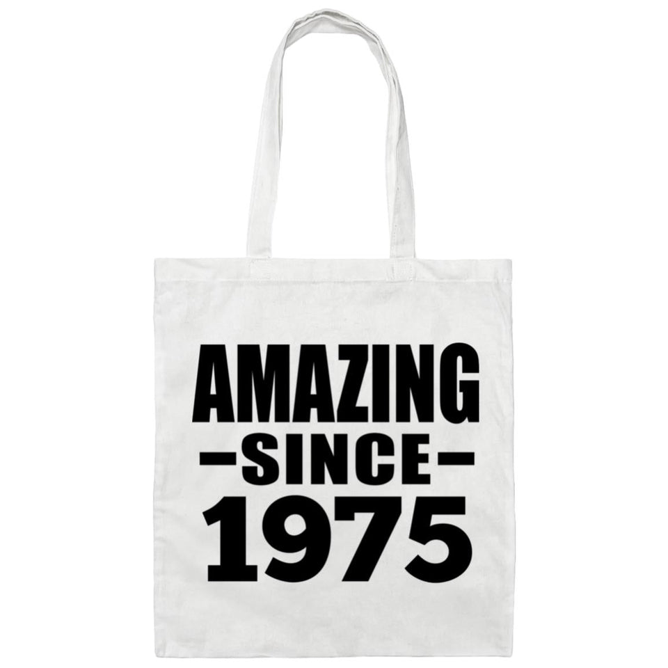 49th Birthday Amazing Since 1975 - Tote Bag White