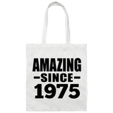 49th Birthday Amazing Since 1975 - Tote Bag White