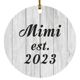 Mimi Established Est. 2023 - Circle Ornament F