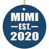 Mimi Established EST. 2020 - Circle Ornament