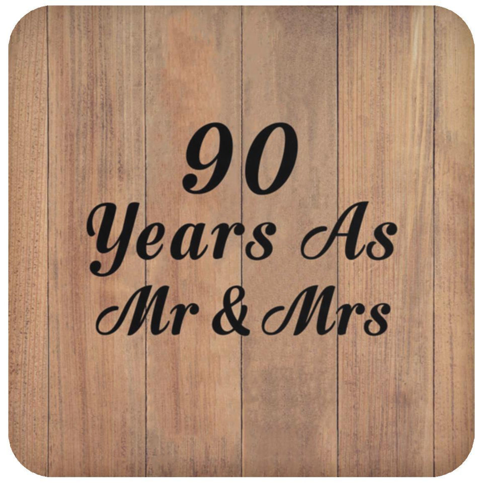 90 Years As Mr & Mrs - Drink Coaster C