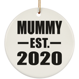 Mummy Established EST. 2020 - Circle Ornament