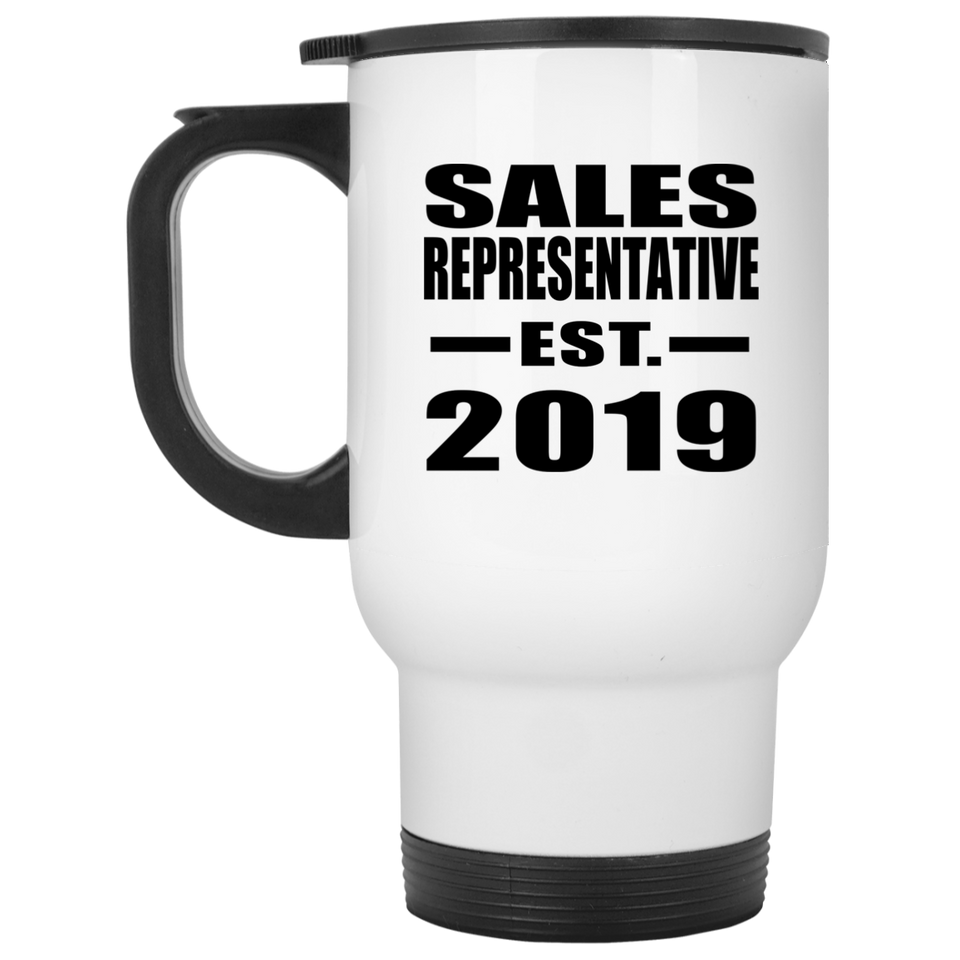 Sales Representative Established EST. 2019 - White Travel Mug