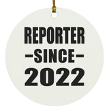 Reporter Since 2022 - Circle Ornament
