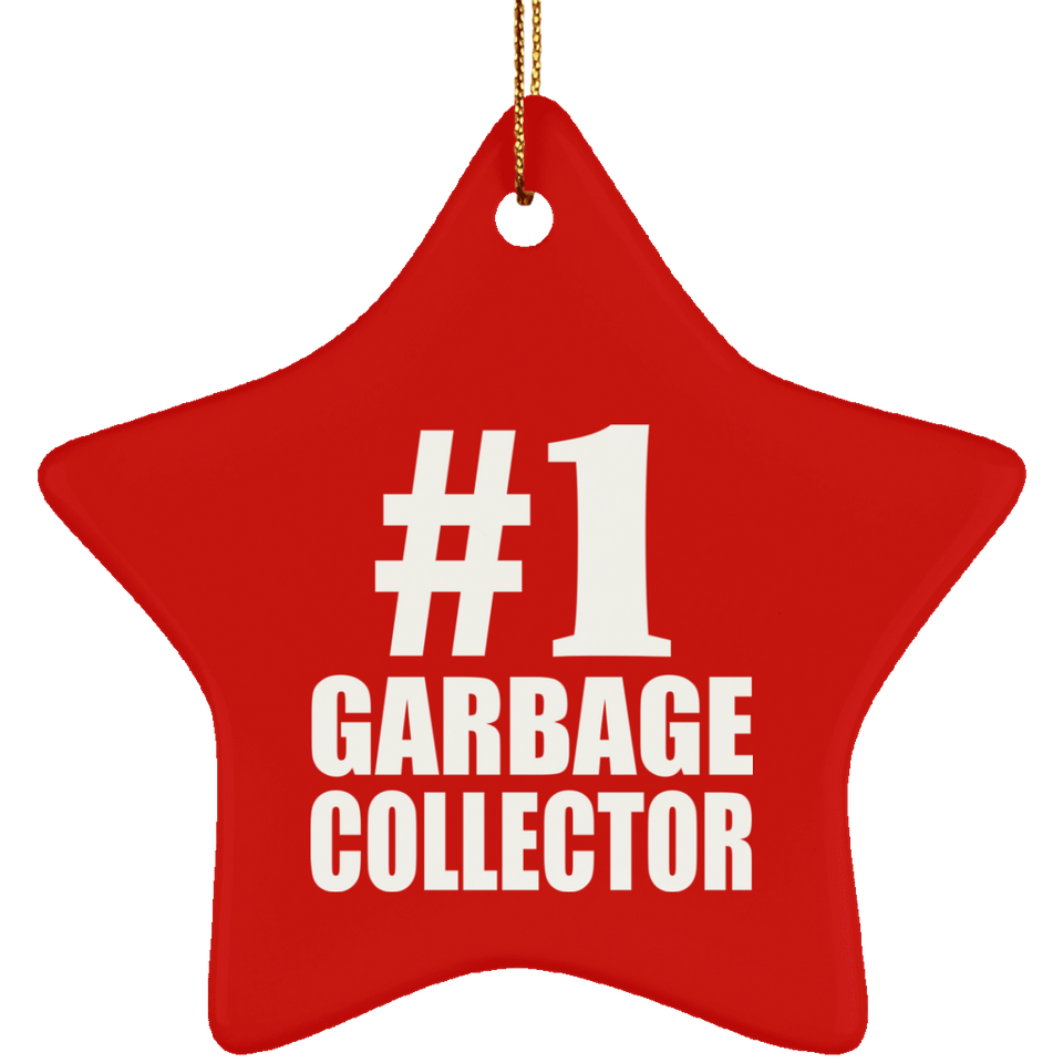 Number One #1 Garbage Collector - Star Ornament