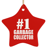 Number One #1 Garbage Collector - Star Ornament