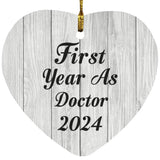 First Year As Doctor 2024 - Heart Ornament F