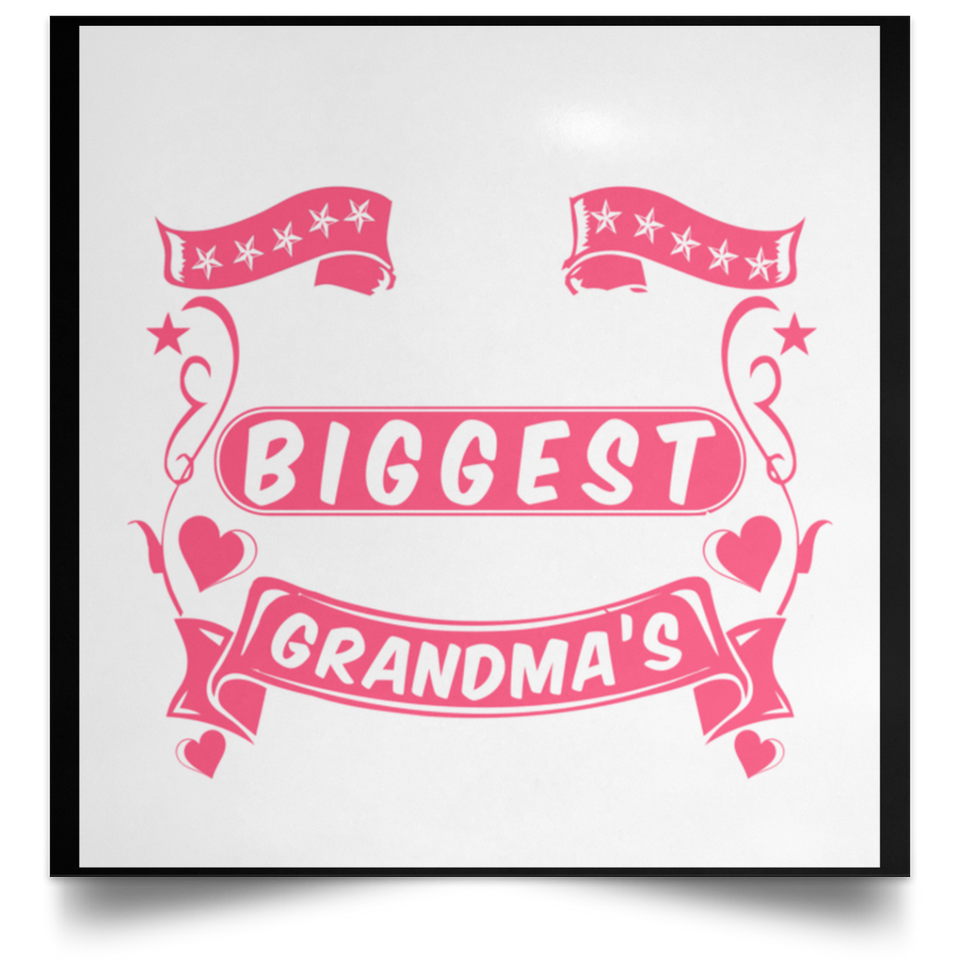 The Smallest Hands Make The Biggest Mark On Grandma's Heart - Poster Square