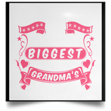 The Smallest Hands Make The Biggest Mark On Grandma's Heart - Poster Square