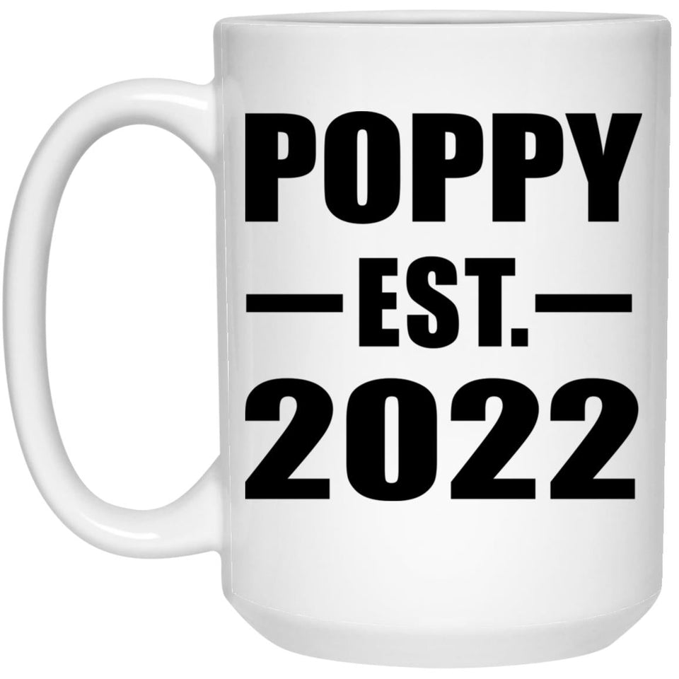 Poppy Established EST. 2022 - 15oz Coffee Mug