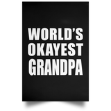 World's Okayest Grandpa - Poster Portrait