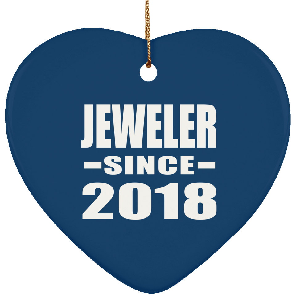 Jeweler Since 2018 - Heart Ornament