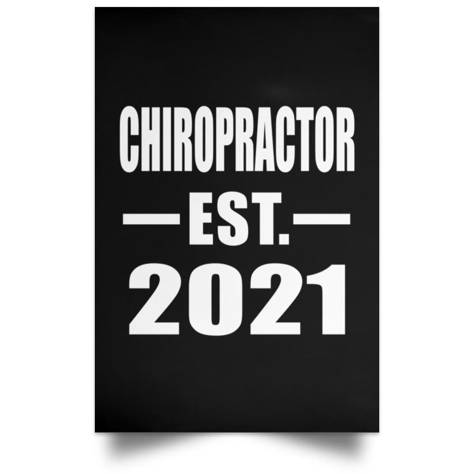 Chiropractor Established EST. 2021 - Poster Portrait