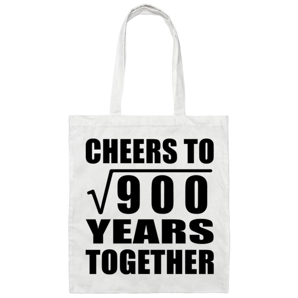 30th Anniversary Cheers To Square Root of 900 Years Together - Tote Bag White