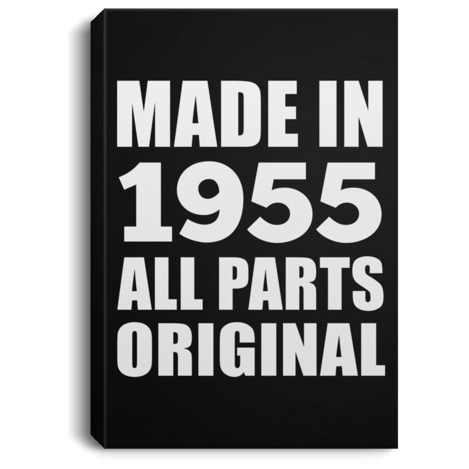 69th Birthday Made in 1955 All Parts Original - Canvas Portrait