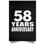 58th Anniversary 58 Years Anniversary - Poster Portrait